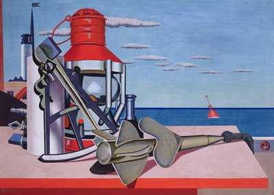 Faithful Servants (Marine) c.1928 (船上のテンペラ) 作： Edward Alexander Wadsworth