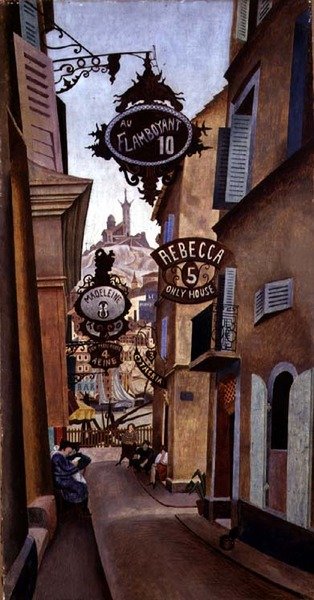 Rue de la Reynarde, マルセイユ 作： Edward Alexander Wadsworth