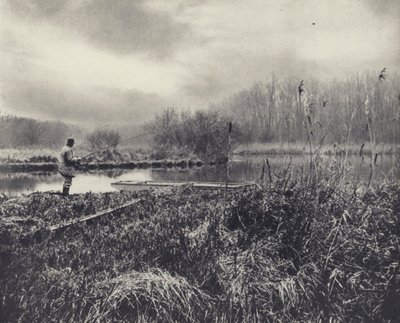 1月のテストの夕べ（モノクロ写真） 作： Edward Alfred Barton