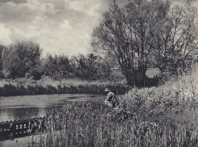 テスト支流でのメイタイム（モノクロ写真） 作： Edward Alfred Barton