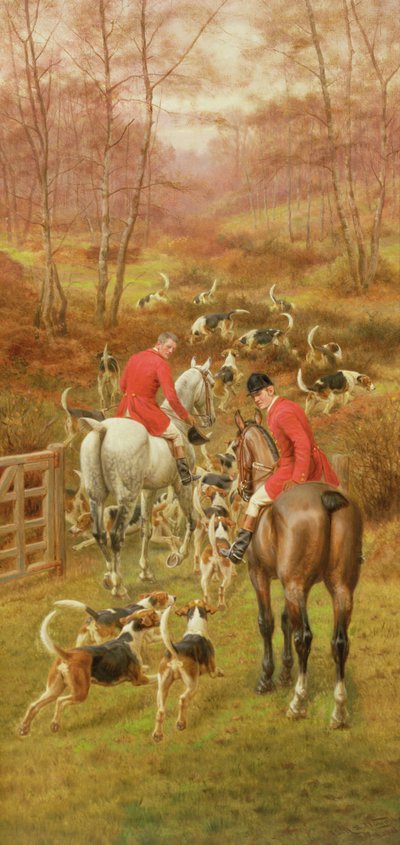狩猟シーン、1906 作： Edward Algernon Stuart Douglas