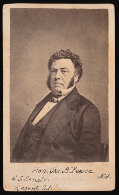 ジェームズ・アルフレッド・ピアースの肖像、1805～1862年、1862年以前。 作： Edward Anthony