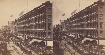 大使館は、1860 年に市庁舎に向けてメトロポリタンを離れます。 作： Edward Anthony