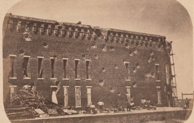 フォート サムターの避難、1861 年 4 月、1861 年 4 月。 作： Edward Anthony