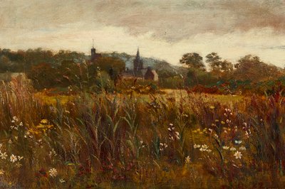カークーブライトを垣間見る（キャンバスに油彩） 作： Edward Atkinson Hornel