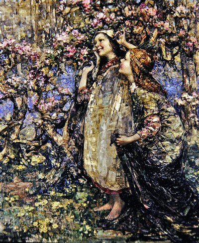スプリングタイム 作： Edward Atkinson Hornel