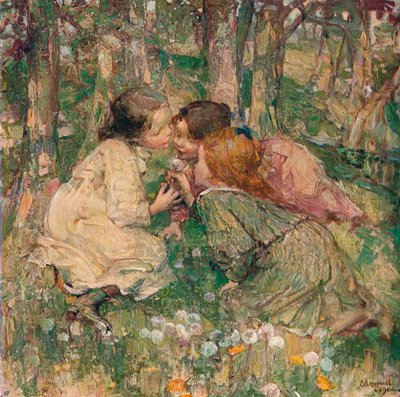Whats OClock、c1904 作： Edward Atkinson Hornel