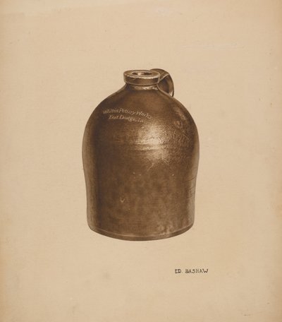 陶器ミルクジャグ 作： Edward Bashaw