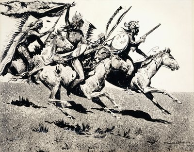 移動中の戦争党 作： Edward Borein