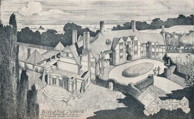 「ケリング・ホール、ノーフォーク。 E Brantwood Maufe、A.R.I.B.A.、アーキテクト、c1912 作： Edward Brantwood Maufe