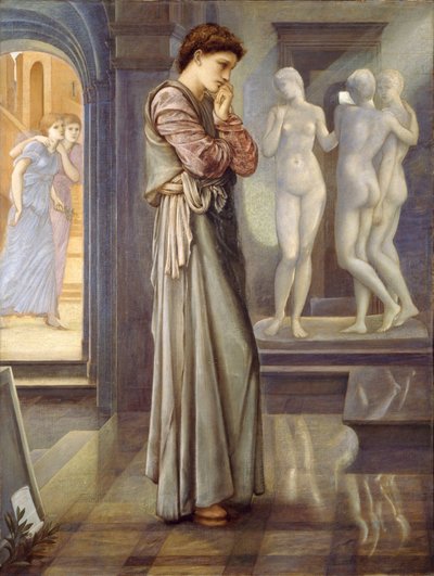 ピグマリオンとイメージ-心の欲望 作： Edward Burne Jones