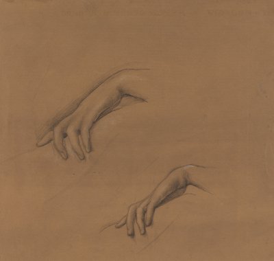 Estudos para uma Mão nos Fogos da Divindade 作： Edward Burne-Jones