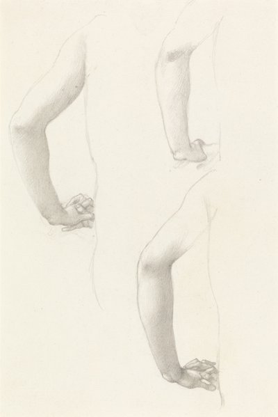 腕と手の研究 作： Edward Burne-Jones