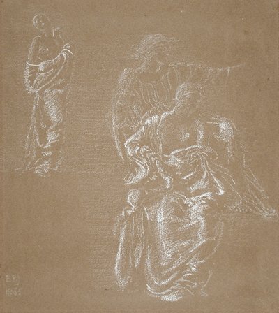 3人の人物 作： Edward Burne-Jones