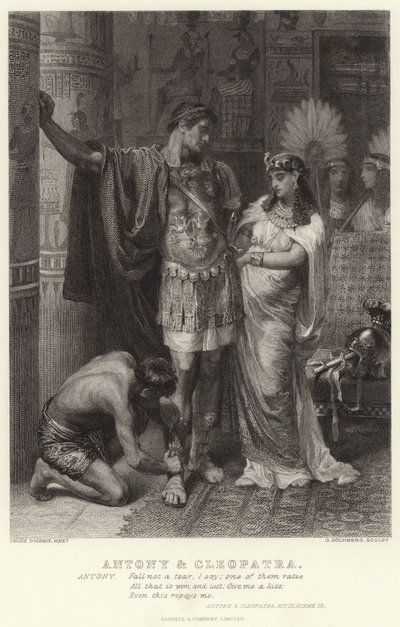 アントニーとクレオパトラ、アントニーとクレオパトラ、Act III、シーンIX 作： Edward Burne Jones