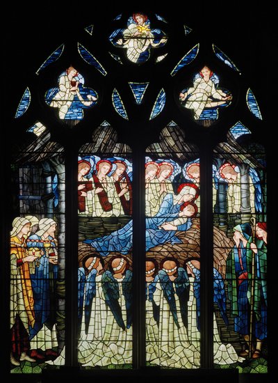 Harwarden、St Deiniol、Morris＆Co.、Edward Burne-Jones、The Nativity、1898 作： Edward Burne Jones