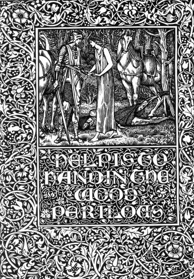 助けは木の危険を手渡すことである、1896 作： Edward Burne Jones