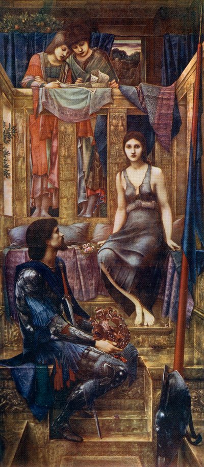 コフェトゥア王と乞食のメイド、1884年、1912年。 作： Edward Burne Jones