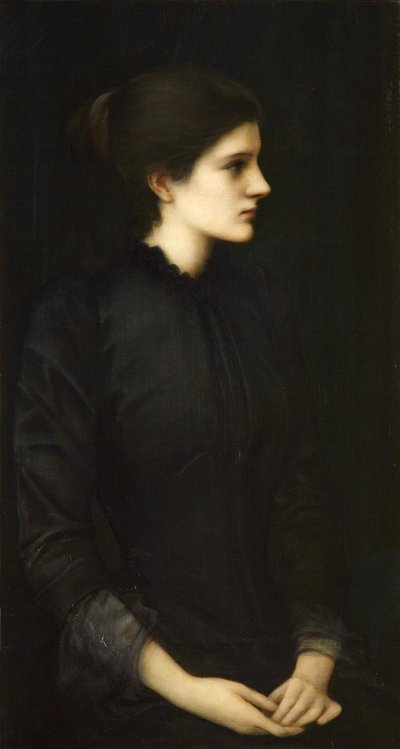 エイミーガスケルの肖像、1893年。 作： Edward Burne Jones