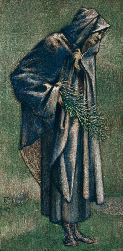 絵でのセントジョセフの研究、ベツレヘムの星、1887。 作： Edward Burne Jones