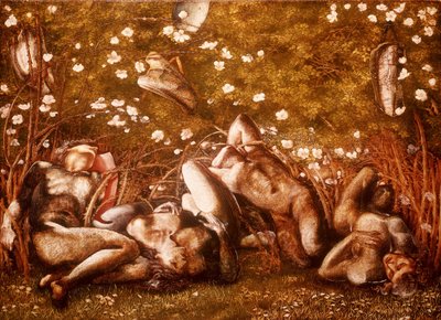 「眠れる騎士」のための研究 作： Edward Burne Jones