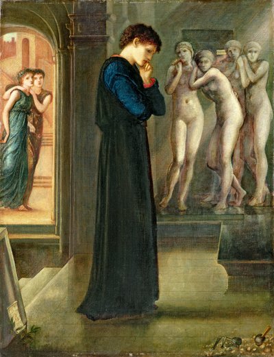 『ピグマリオンとイメージ』シリーズからの心の欲望、1868 作： Edward Burne Jones