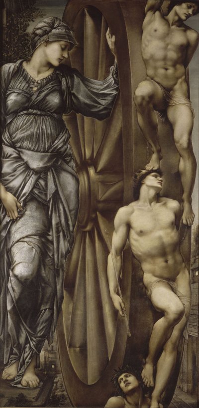 ホイールオブフォーチュン、1883 作： Edward Burne Jones