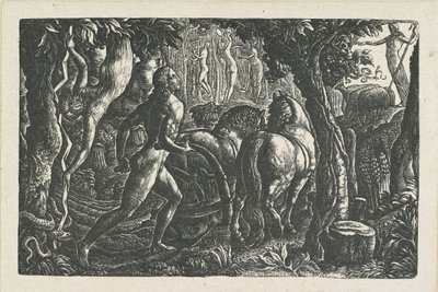 ザ・プラウマンクリスチャンが人生の最後の土手を耕す 1827年 作： Edward Calvert