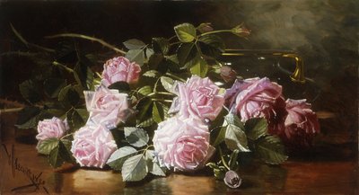 レインウォッシュドローズ、1898年 作： Edward Chalmers Leavitt