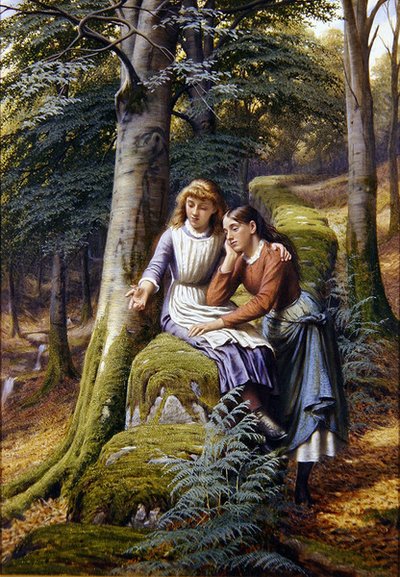 Two Girls in a Landscape 作： Edward Charles Barnes