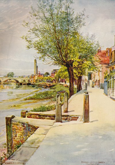 「グリーン チズウィックのストランド」、1905 年、c1915 作： Edward Charles Clifford