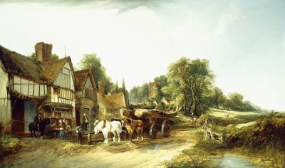 ティンバーワゴン、1845 作： Edward Charles Williams