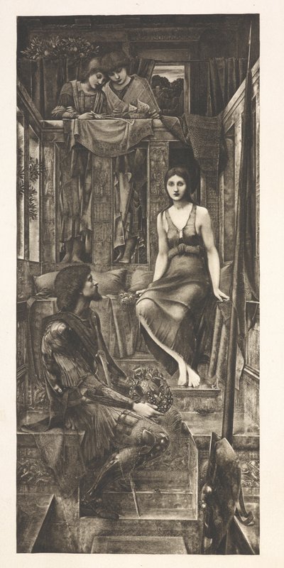コフェトゥア王と物乞いのメイド (彫刻) 作： Edward Coley (after) Burne Jones