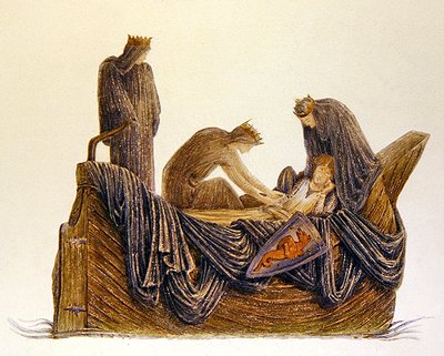 アーサーの逝去 作： Edward Coley (after) Burne Jones