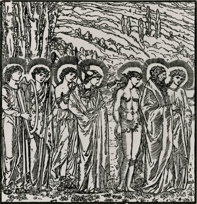 神々への参入 作： Edward Coley (after) Burne Jones