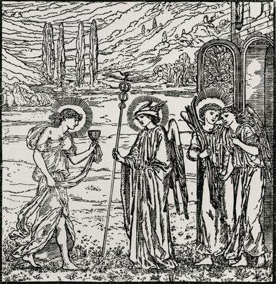 神々への参入 作： Edward Coley (after) Burne Jones