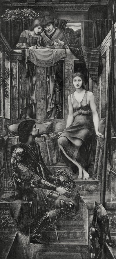 コフェトゥア王と乞食メイド 作： Edward Coley (after) Burne Jones
