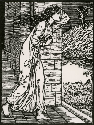 宮殿から飛び出すサイケ 作： Edward Coley (after) Burne Jones