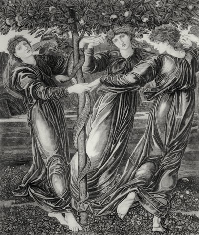 ヘスペリデスの庭（The Garden of Hesperides 作： Edward Coley (after) Burne Jones