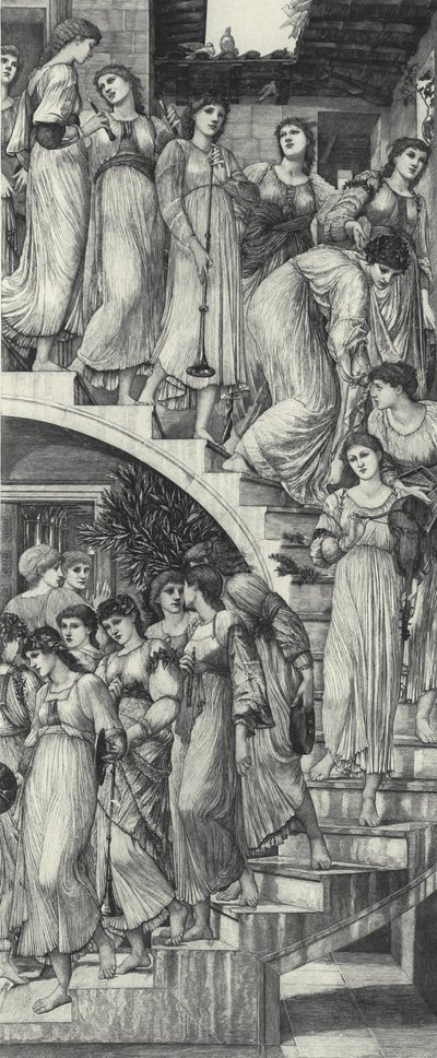 黄金の階段 作： Edward Coley (after) Burne Jones