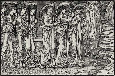 丘への行列 作： Edward Coley (after) Burne Jones