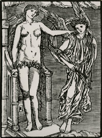 プシュケにキューピッドを送る金星 作： Edward Coley (after) Burne Jones