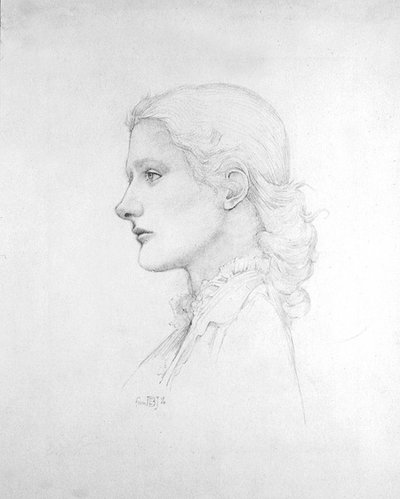 ルーシー・メリルの肖像 作： Edward Coley Burne Jones