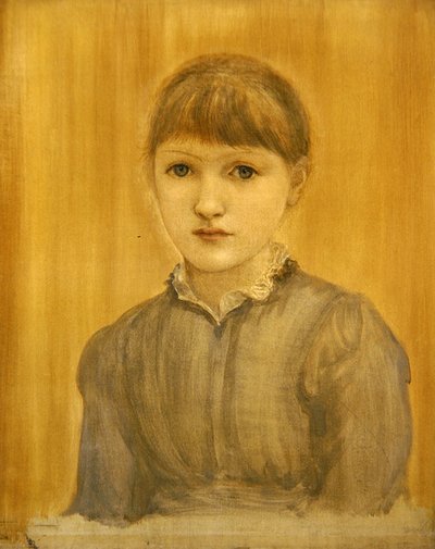 画家の娘マーガレットの肖像（油彩・キャンバス） 作： Edward Coley Burne Jones