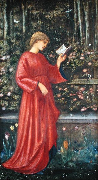 サブラ姫（パステル、紙） 作： Edward Coley Burne Jones