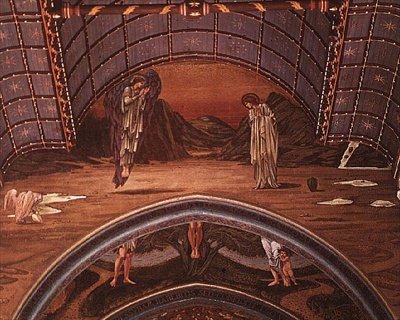 受胎告知と寓意的な磔刑の一部 作： Edward Coley Burne Jones