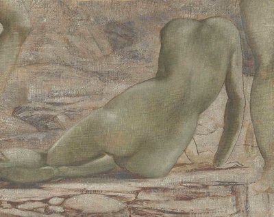 メドゥーサの死（断片）」1876年～85年頃（油彩・キャンバス 作： Edward Coley Burne Jones
