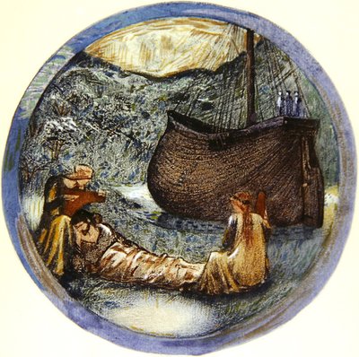 フラワーブック。XXXV.メドウ・スウィート 作： Edward Coley Burne Jones