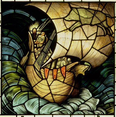 バイキング船（ステンドグラス） 作： Edward Coley Burne Jones