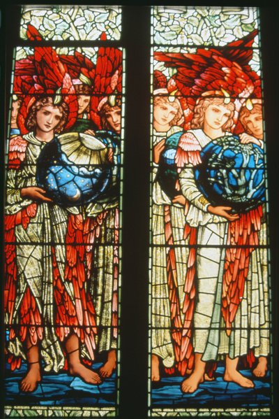 作成の天使：3日目と4日目、1895 作： Edward Burne Jones